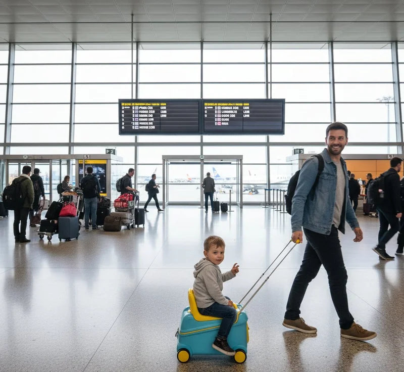 Top 5 des aéroports où la valise avec assise est indispensable