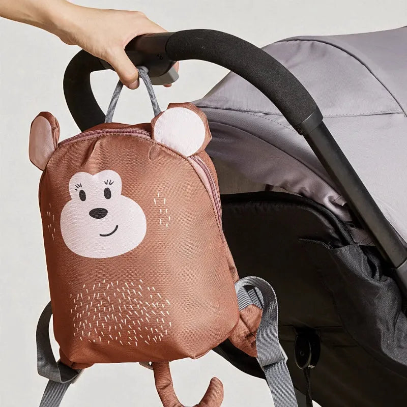 SAC ANIMAUX 1 SINGE ET POUSSETTE