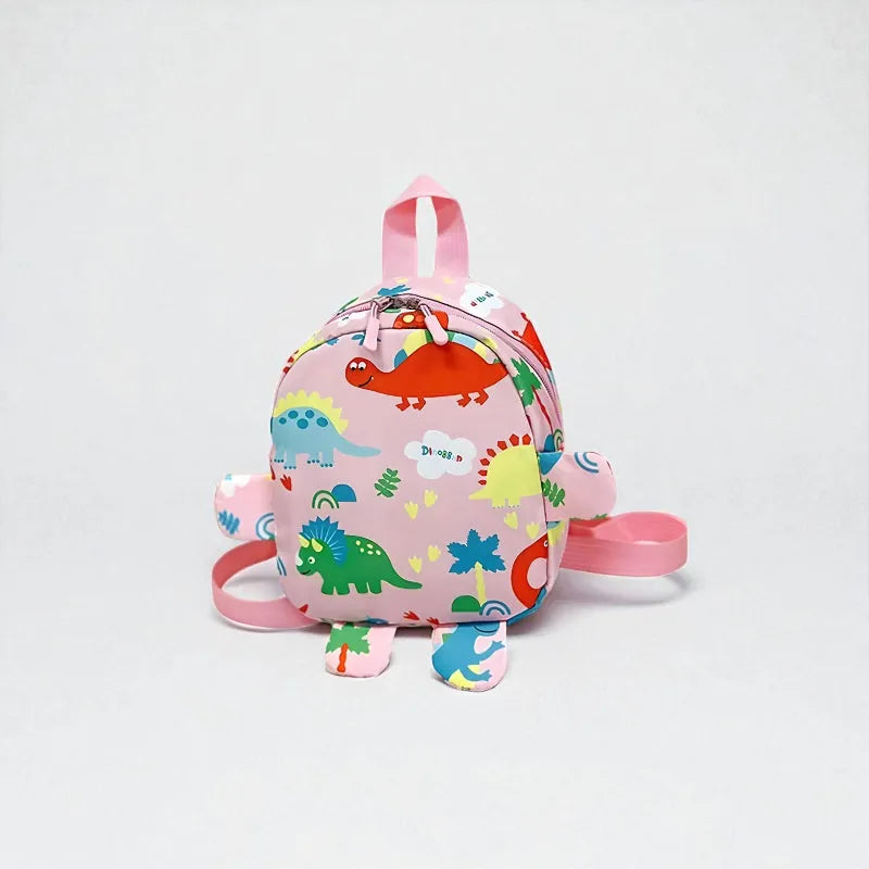 Sac a dos dinosaure rose