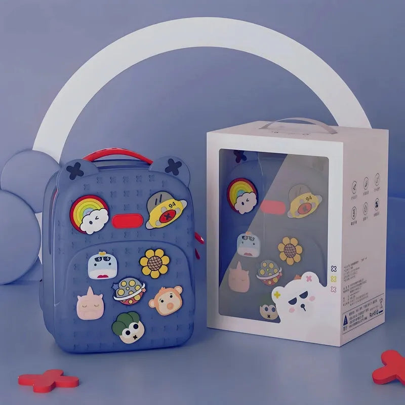 Sac waterproof bleu carton