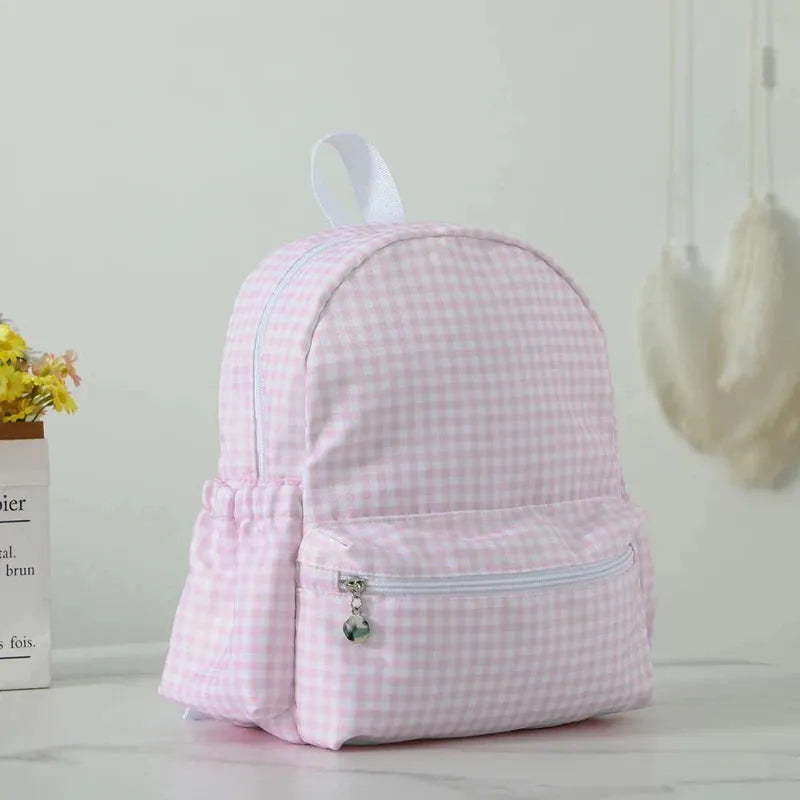mini sac carreau rose