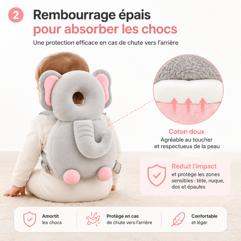 sac bebe antichute visuel rembourrage