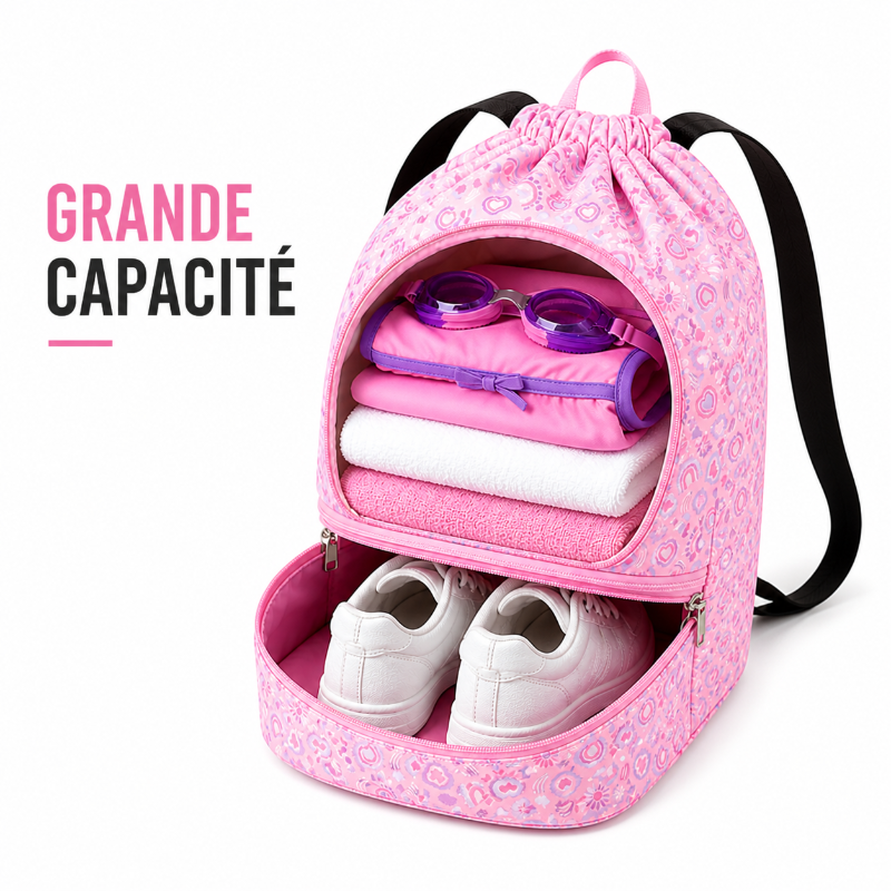 sac enfant piscine licorne visuel capacite