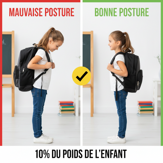 Poids du sac d’école : les recommandations des kinésithérapeutes