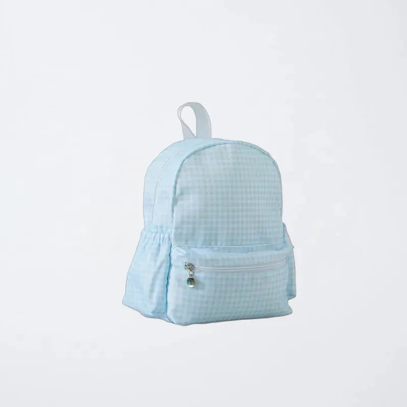 Petit sac à dos enfant à carreaux gris – Primaire
