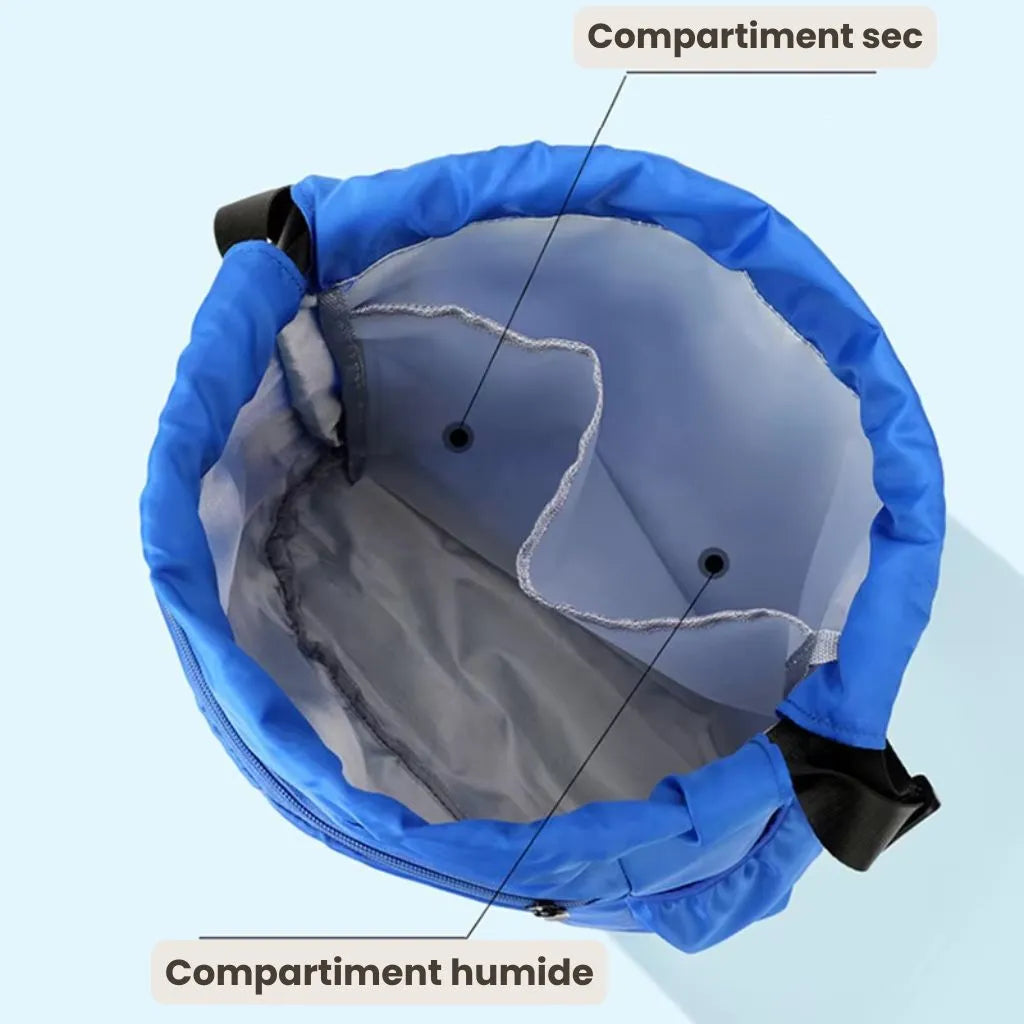 Sac piscine enfant avec compartiment sec/mouillé – Astronaute