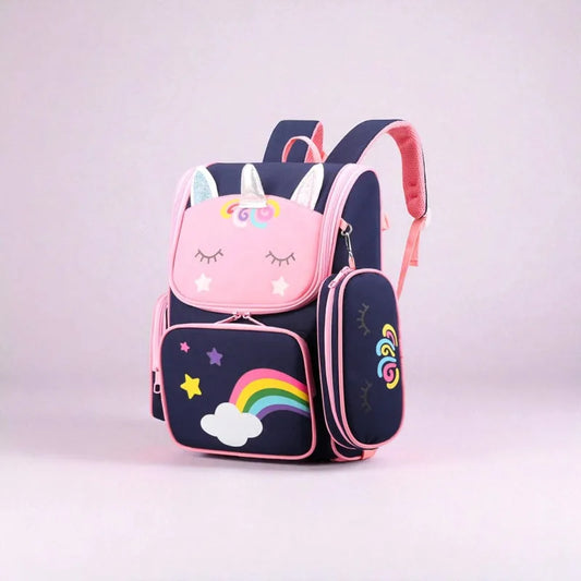 Cartable Licorne Bleu Marine