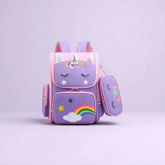 Cartable Licorne Violet