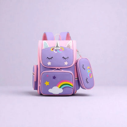 Cartable Licorne Violet