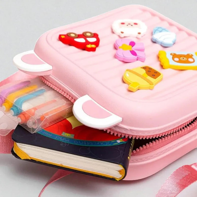 Mini sac waterproof rose ouvert