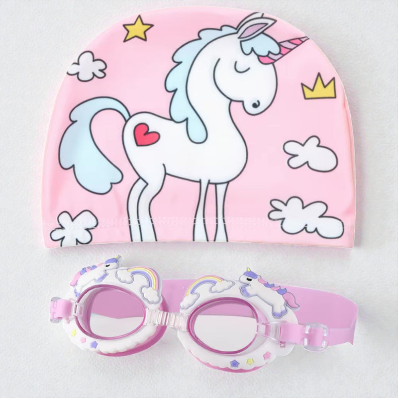 Cadeau – Bonnet & Lunettes de bain enfant