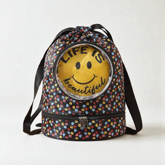 Sac enfant étanche avec séparation motif Emoji
