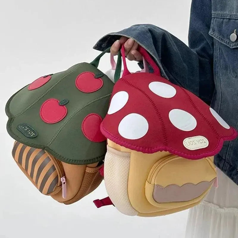 Sac a dos enfant maternelle champignon rouge – modèle ludique et léger