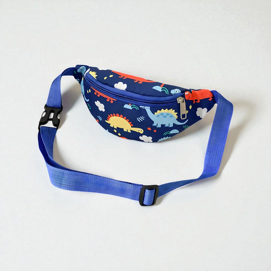 SAC BANANE BLEU DINOSAURE POSTER