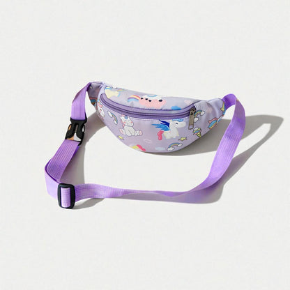 SAC BANANE VIOLET LICORNE FILLE