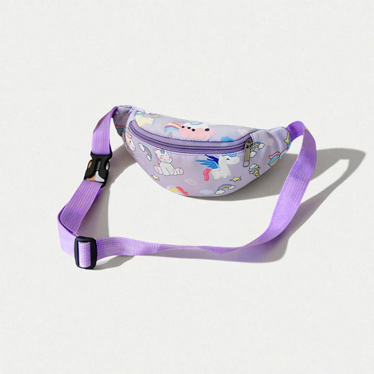 SAC BANANE VIOLET LICORNE FILLE