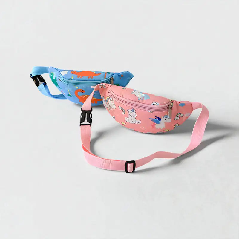 SAC DINOSAURE LICORNE ROSE ET DINO BLEU