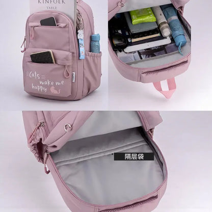 SAC ENFANT CHAT HEUREUX PLAN DIFFERENT