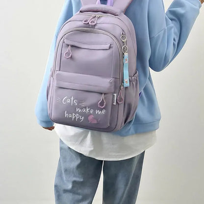 SAC ENFANT CHAT HEUREUX VIOLET PORTER