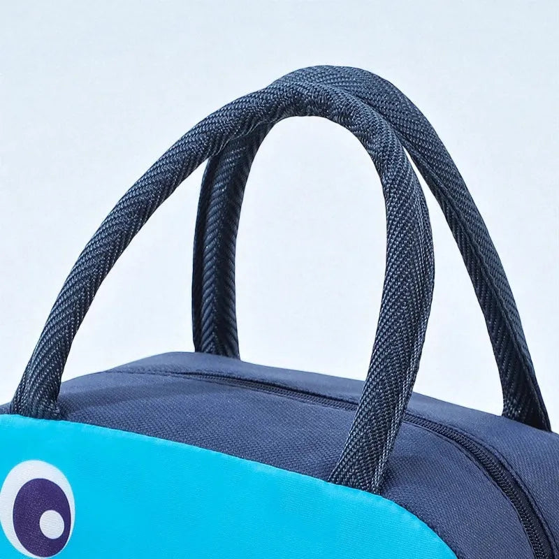 SAC ISOTHERME DINO BLEU DETAIL