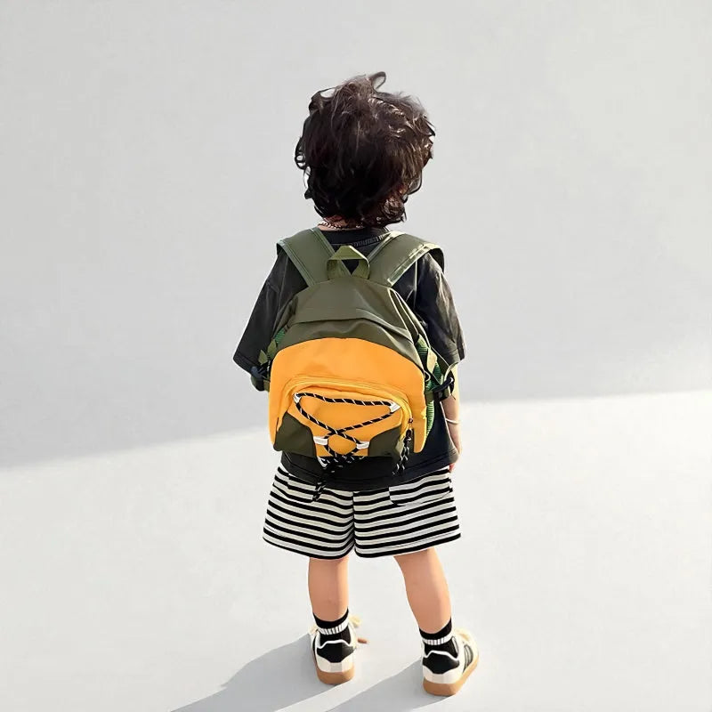 SAC RANDONNEE ENFANT JAUNE ENFANT DE DOS