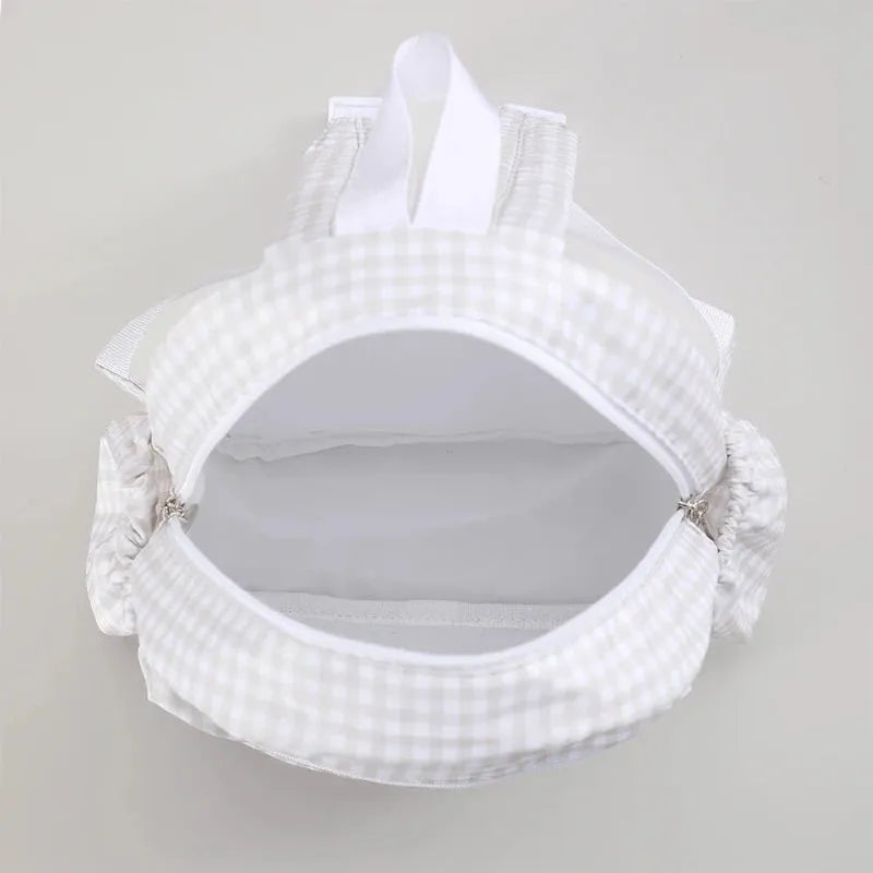 Sac carreaux ouvert