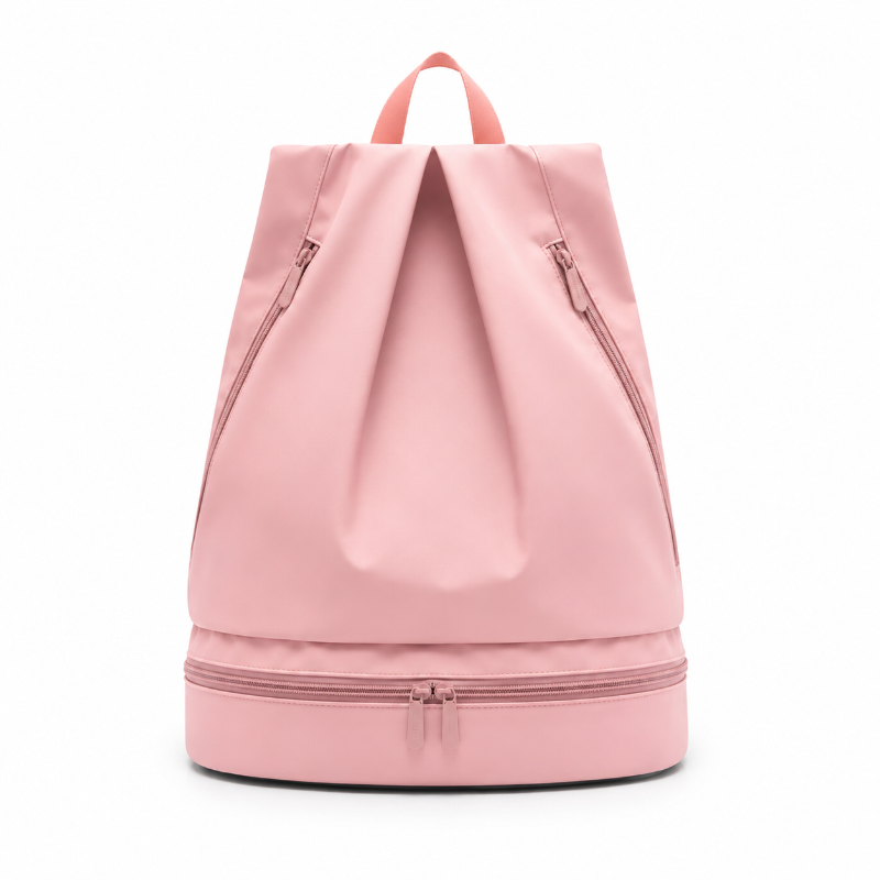 Sac de piscine enfant Elsa rose avec compartiment séparé et tissu imperméable 