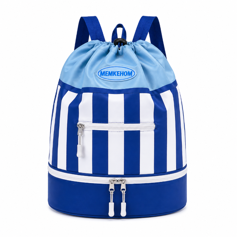 Sac de piscine enfant bleu marin visuel complet 