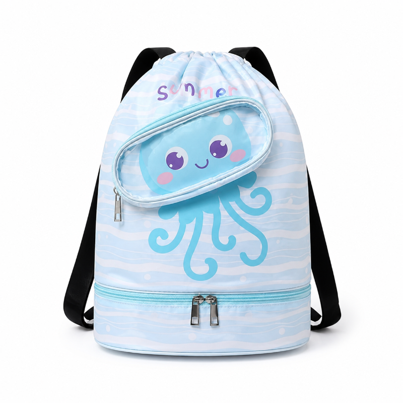 Sac de piscine enfant motif poulpe face