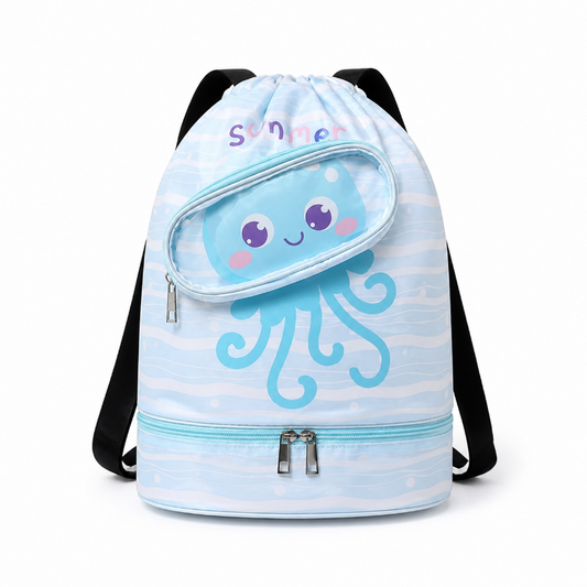 Sac de piscine enfant motif poulpe face