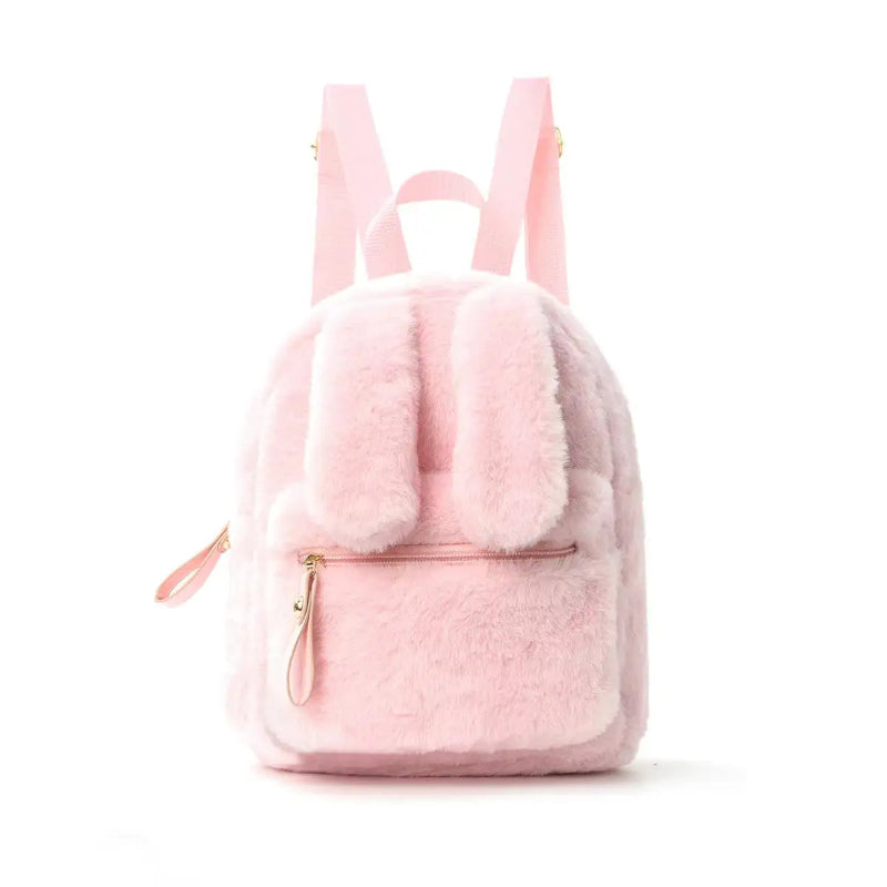 Sac de voyage fille lapin rose face 