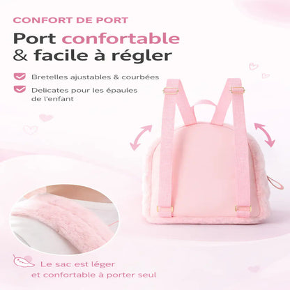 Sac de voyage fille lapin rose visuel confort 