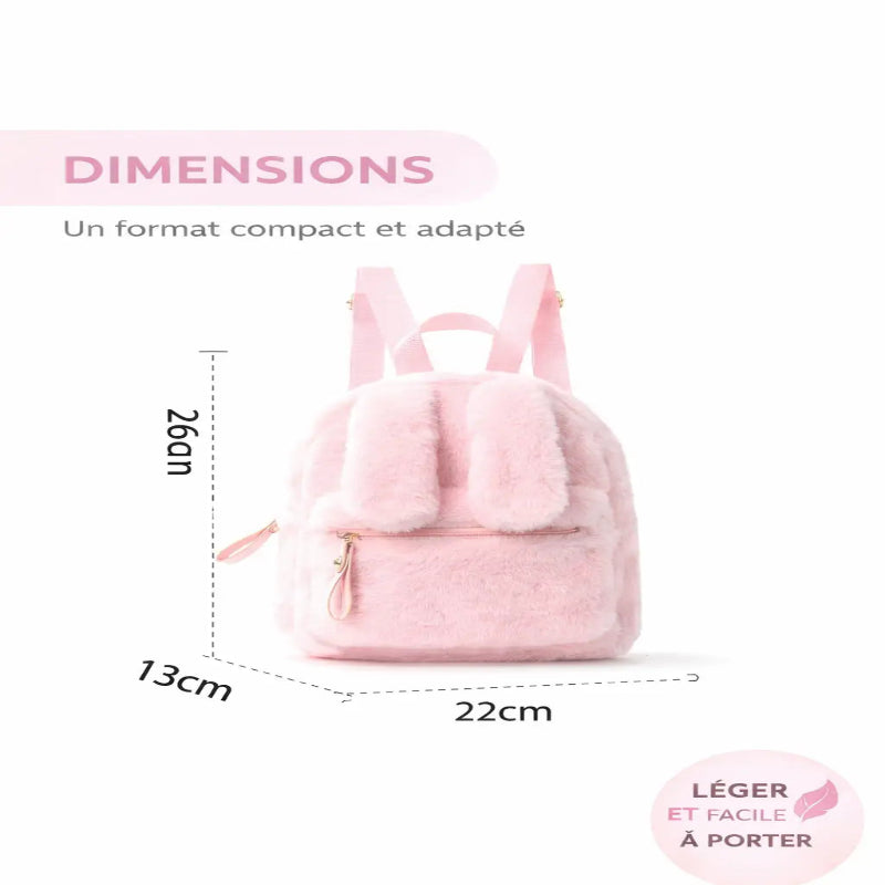Sac de voyage fille lapin rose dimensions