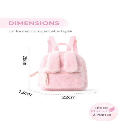 Sac de voyage fille lapin rose dimensions