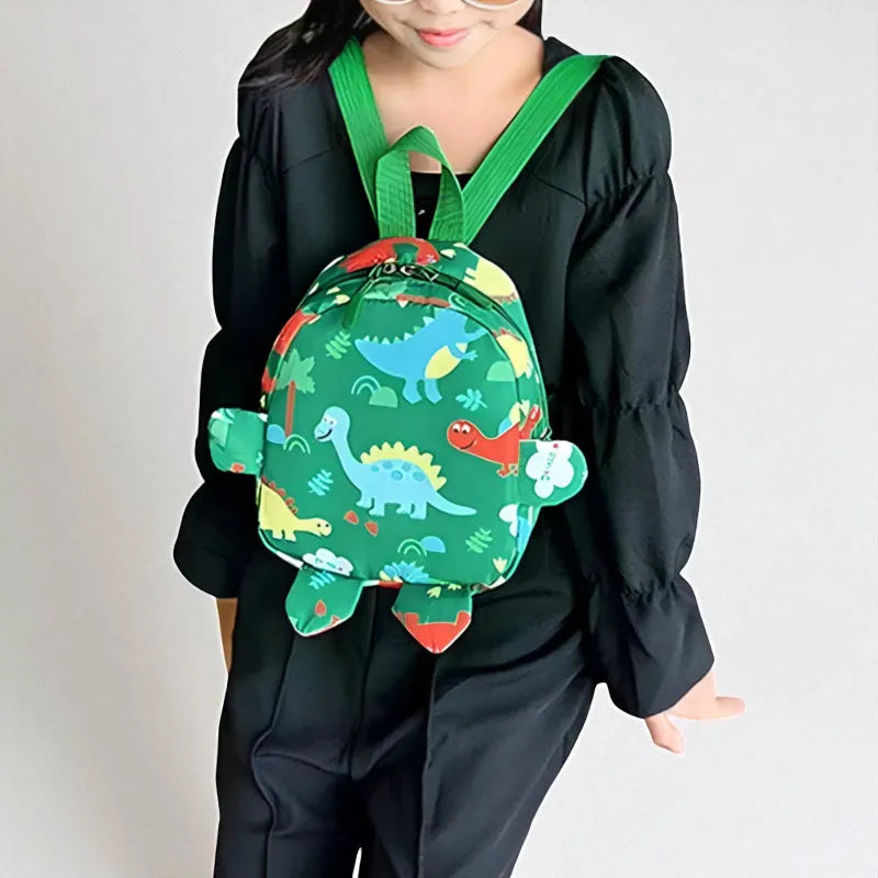 Sac dinosaure vert porter devant