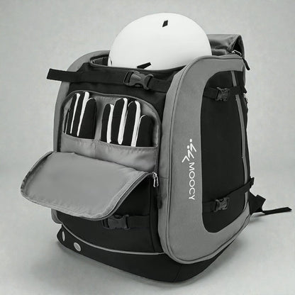 Sac à dos de ski ado grand format avec compartiments intégrés casque et gant