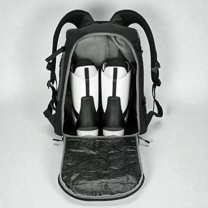 Sac à dos de ski ado grand format avec compartiments intégrés vue interieur