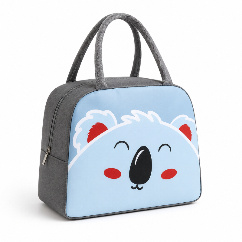 Sac isotherme enfant koala bleu visuel face 