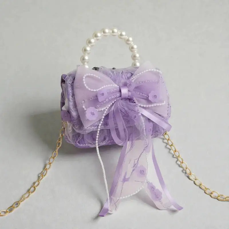 Sac à main pour enfant Édition Violette Perle vue de face