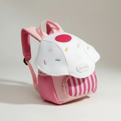 Sac maternelle champignon rose coté