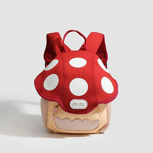 Sac maternelle champignon rouge face 