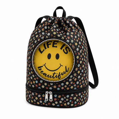 Sac piscine enfant Motif Emoji Smiley visuel face 