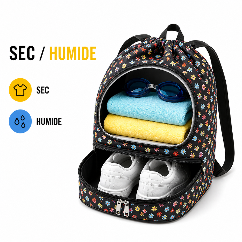 Sac piscine enfant Motif Emoji Smiley visuel separation 