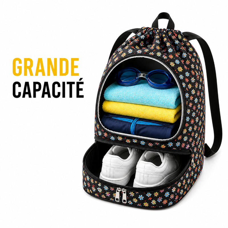 Sac piscine enfant Motif Emoji Smiley visuel d'ensemble
