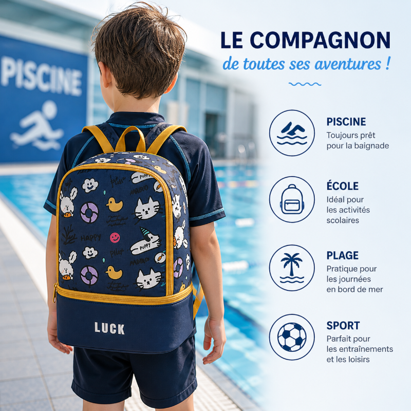 Sac piscine enfant visuel dos 