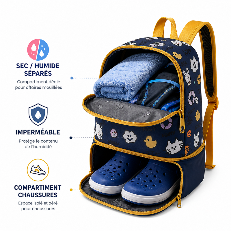 Sac piscine enfant visuel visuel separation 