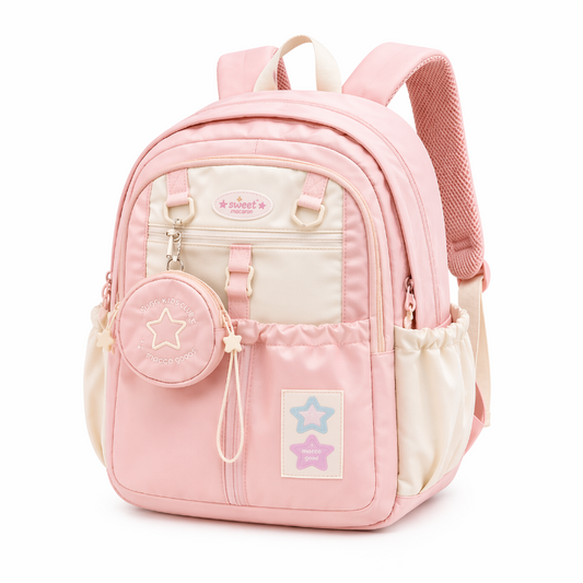 Sac primaire enfant edition macaron visuel face 