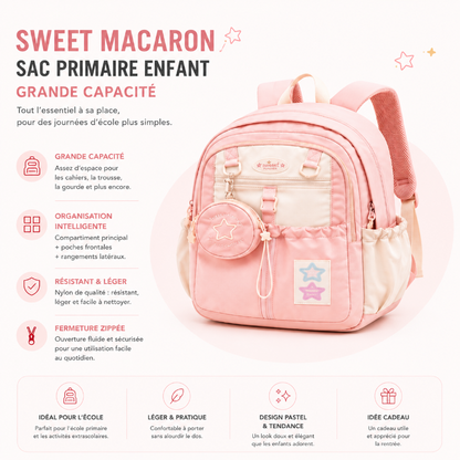 Sac primaire enfant edition macaron visuel infos 