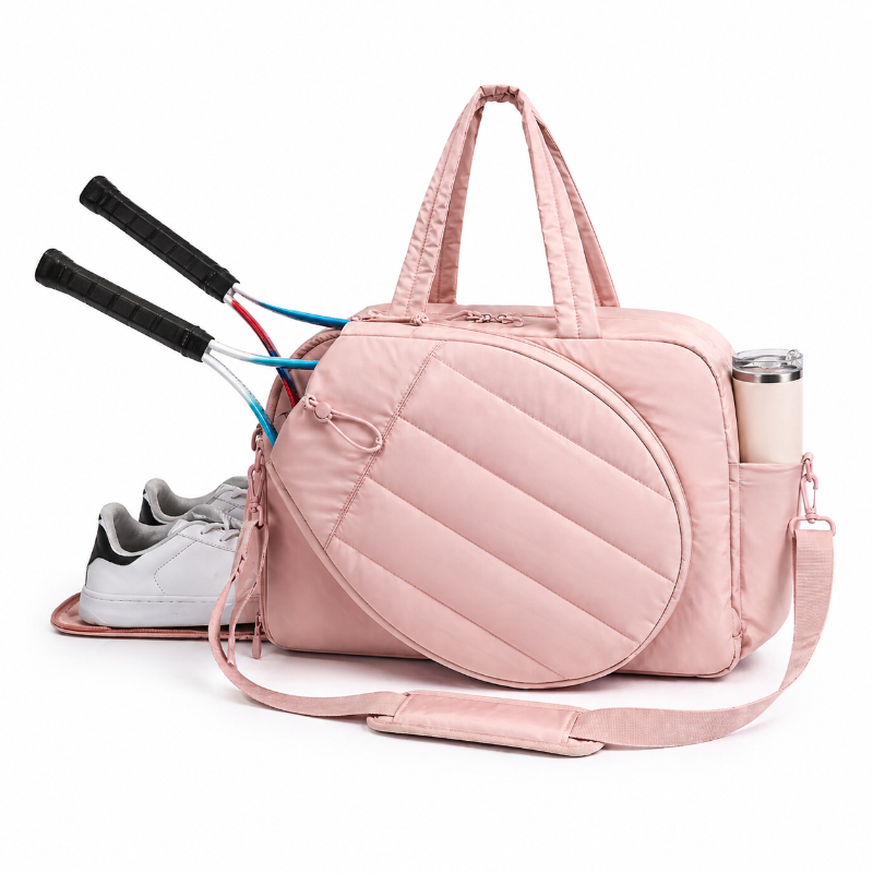 Sac raquette tennis enfant avec compartiment chaussures séparé
