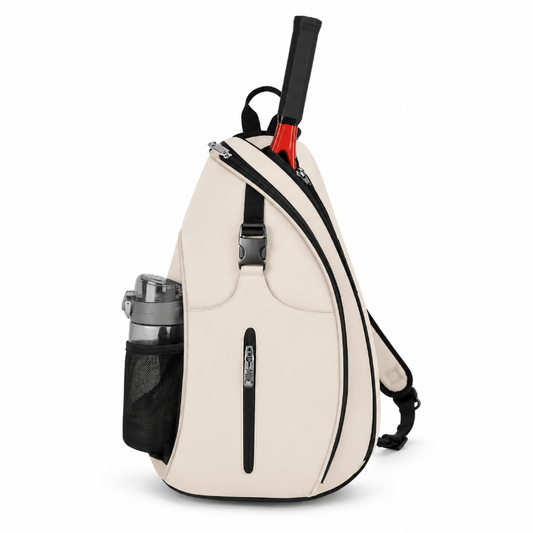 Sac tennis enfant blanc visuel face 